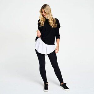 Blouse Fooler Extender in White or Black (C48)